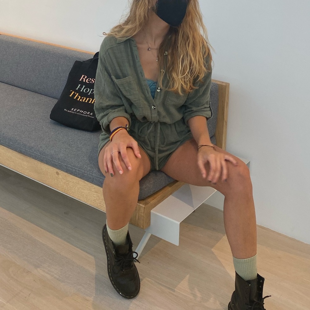 🌱✨ Out From Under Olive Green Romper ✨🌱